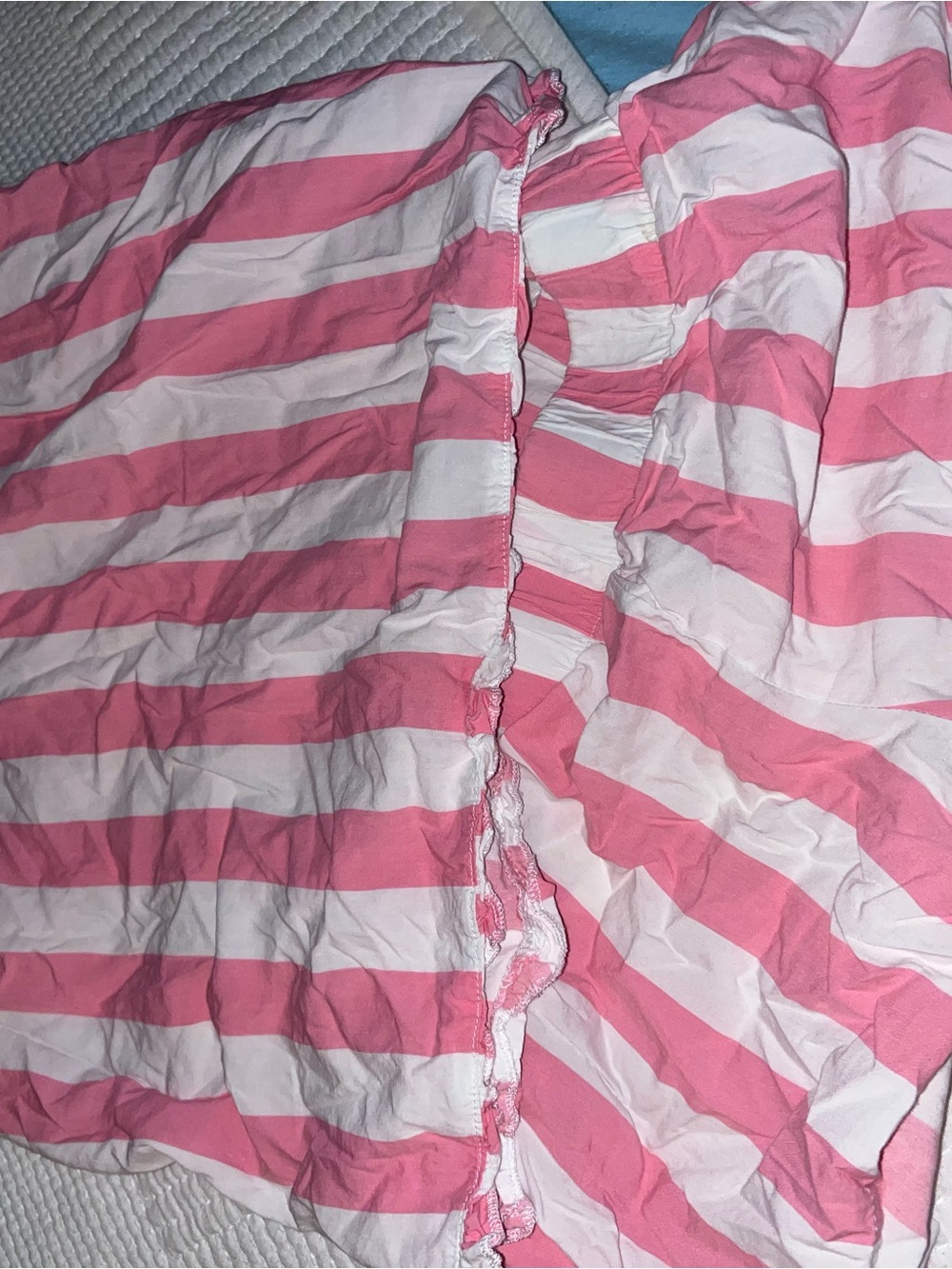 Jane and Bleecker Pink and White Striped Shirt